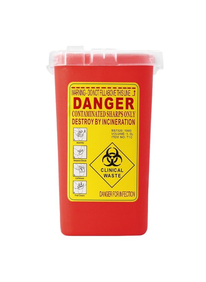 ATOMUS  Sticker storage, sharp tool collection bin, plastic tattoo disposal bin, disposable tattoo long needle mouth trash bin