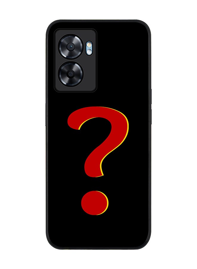 Stylizedd Rugged Black edge case for Oppo A77 5G / Oppo A57 5G, Slim fit Soft Case Flexible Cover - Question? - Image 1