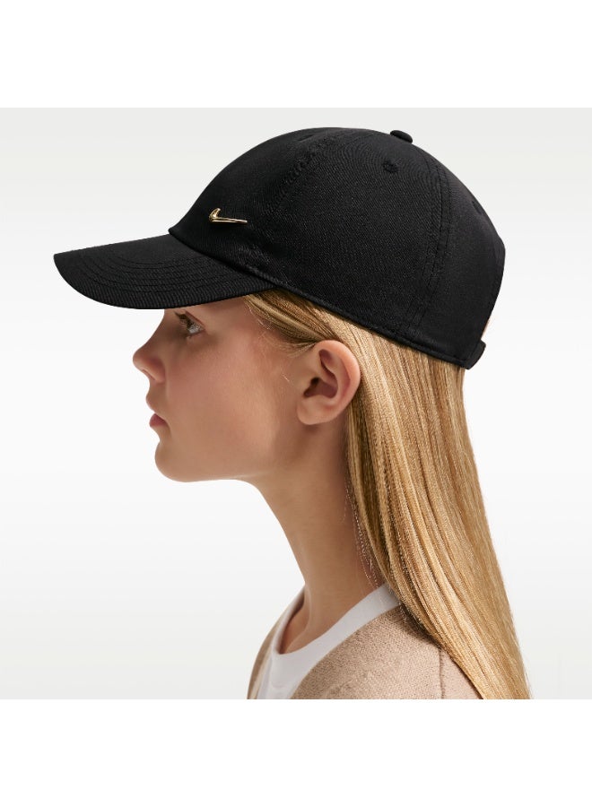 Nike Dri-FIT Club Kids Unstructured Metal Swoosh Cap - Image 1