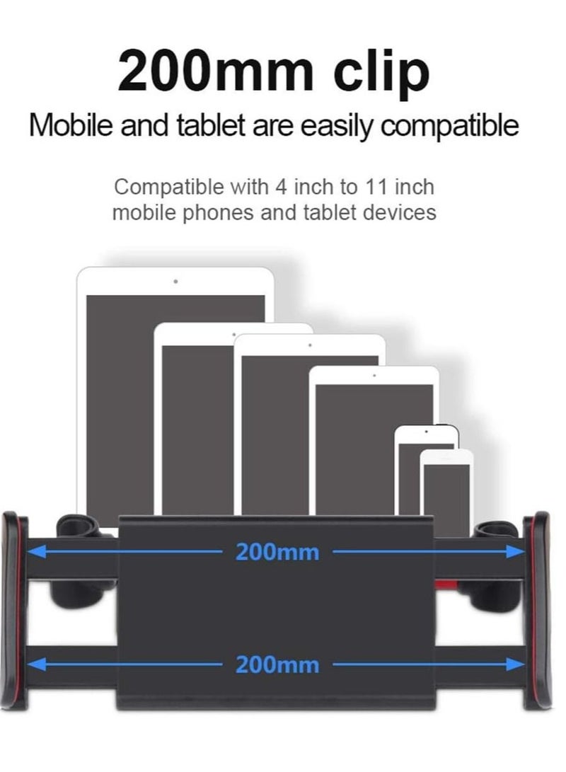 ELTRAZONE Car Headrest Mount Tablet Holder Universal 360 Rotating Car Seat Stand Cradle for iPhone/iPad/Tablets/Smartphones 4" to 11" Wide 360° Rotation - Image 2