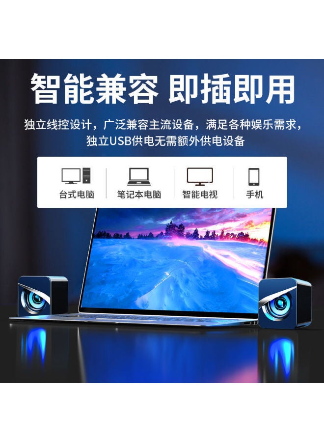 نيوترل مكبرات صوت كمبيوتر صغيرة مع مضخم صوت سلكي - جودة صوت عالية لتوصيل الكمبيوتر - Image 5