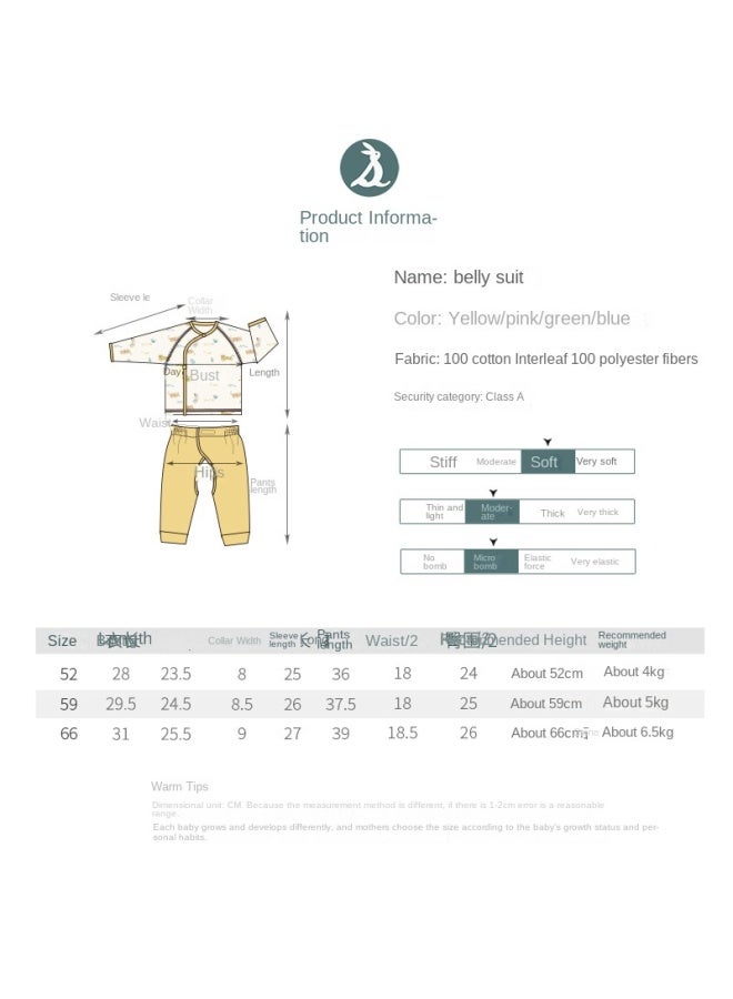 Newborn Baby Monk Suit Set Three-layer Warmth Tied Shoulder Shirt Adjustable Open-crotch Pants Cotton Inside And Outside Winter Set - Image 3