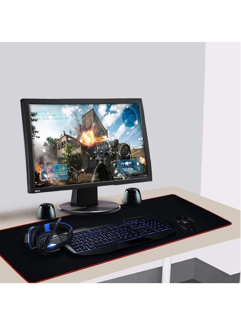 Large Mouse Pad Non-Slip PU Leather Desk Mouse Pad Waterproof Desk Pad Protector Desk Writing Mat for Office Home 60cm x 30cm - Image 1