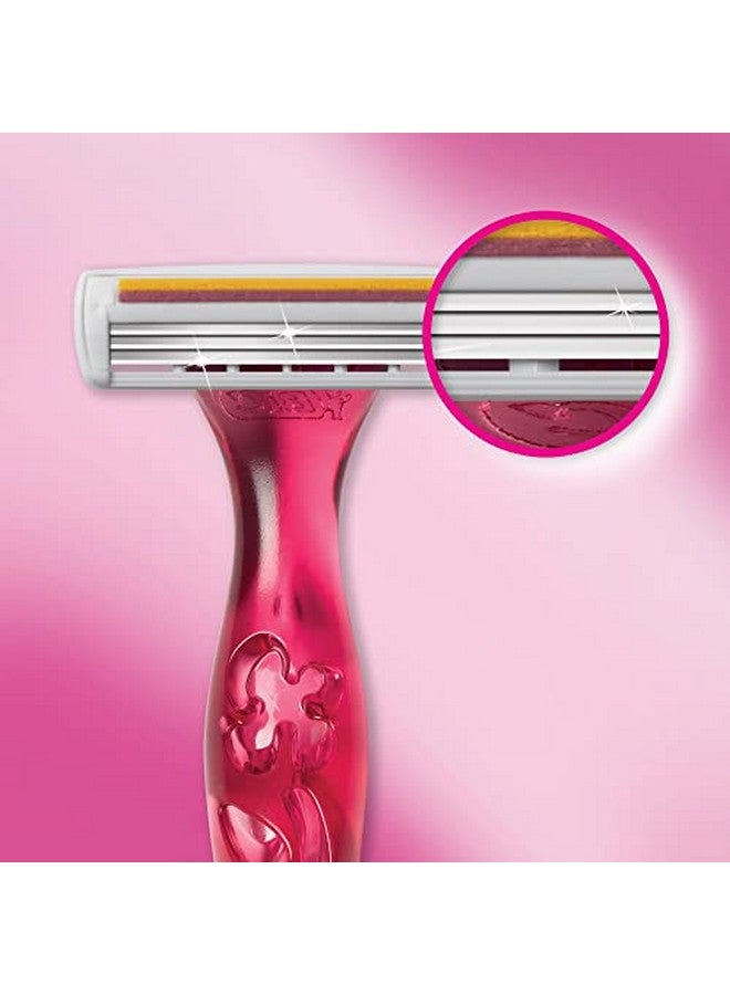 بيك ماكينة حلاقة سولاي سيمبلي سموث للسيدات للاستعمال مرة واحدة، 3 شفرات مع شريط مرطب لحلاقة ناعمة حريرية، عدد 6 - Image 4