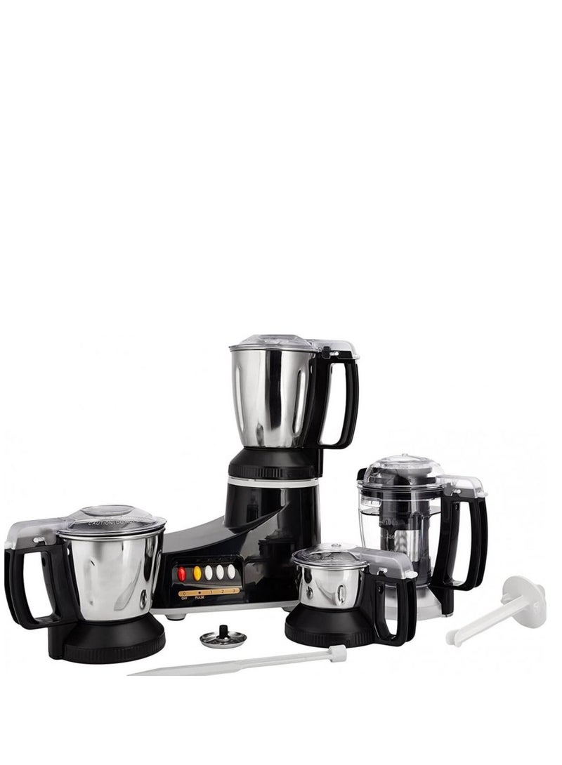 محضر طعام بقوة 1000 واط مع 3 أوعية من الستانلس ستيل - Image 3