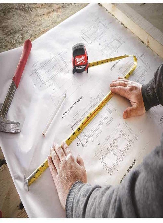 ميلواكي شريط قياس مغناطيسي من ميلووكي تول، 48-22-7125، 25 قدمًا × 1.83 بوصة، عبوة من قطعتين - Image 5