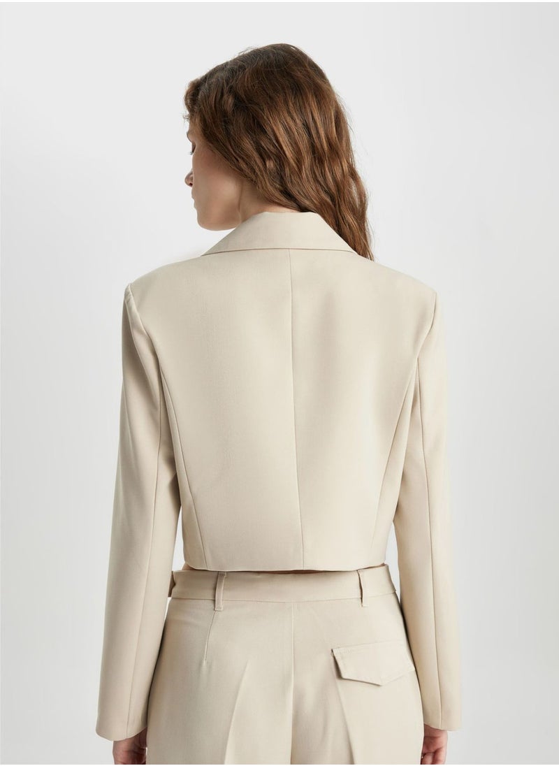 DeFacto - Crop Jacket Collar Blazer - Image 1
