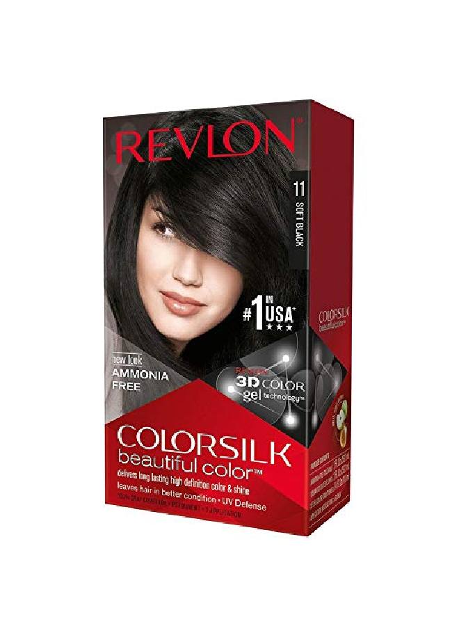 Revlon Colorsilk Beautiful Color Soft Black [11] 1 Ea (Pack Of 2) - Image 1