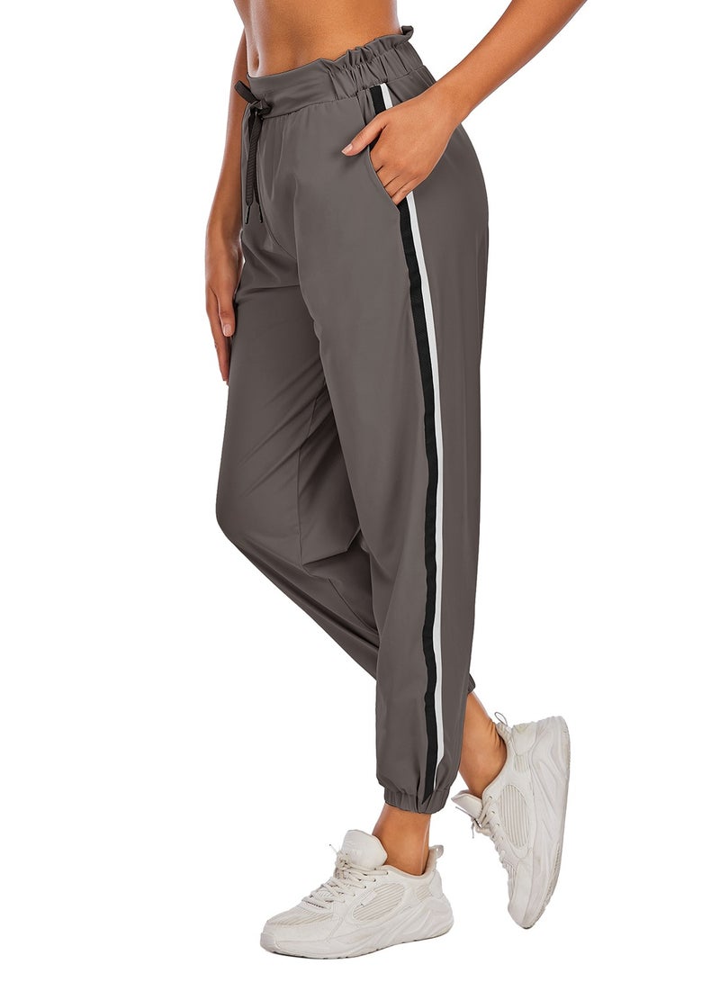 Loquat Match color stretch jogging pants tight waist yoga running pants for women  - Image 2