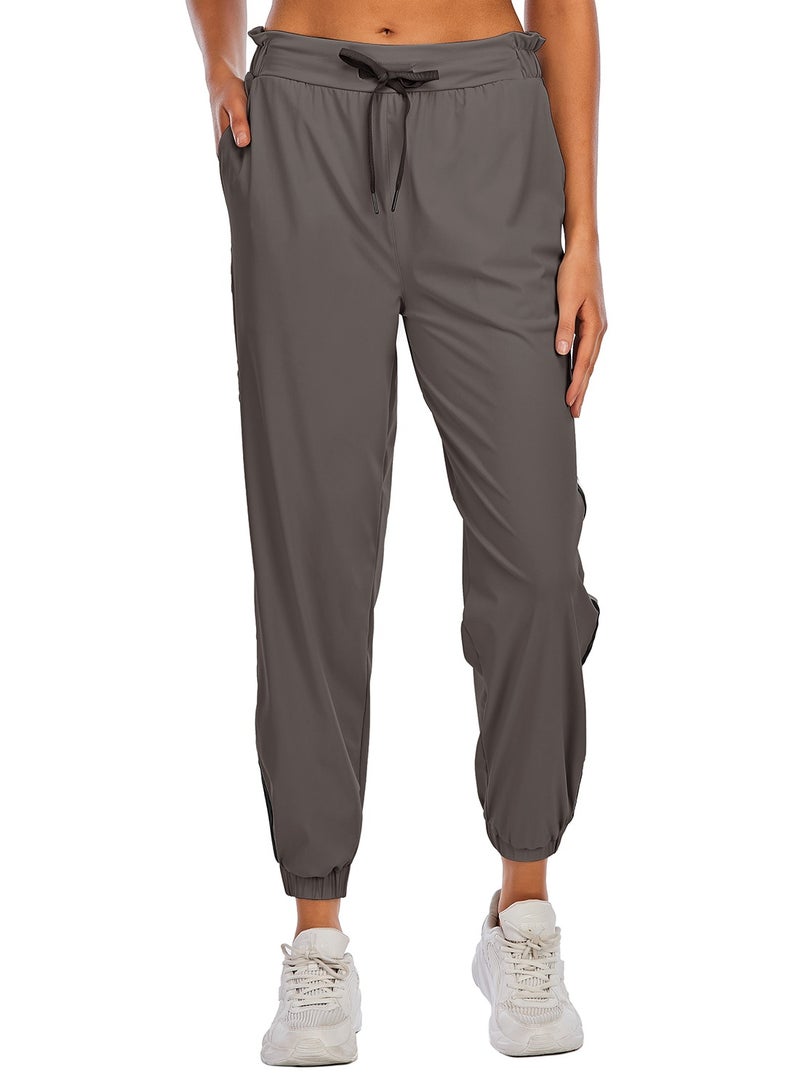 Loquat Match color stretch jogging pants tight waist yoga running pants for women  - Image 1
