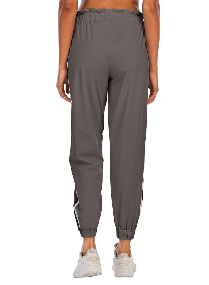 Loquat Match color stretch jogging pants tight waist yoga running pants for women  - Image 3