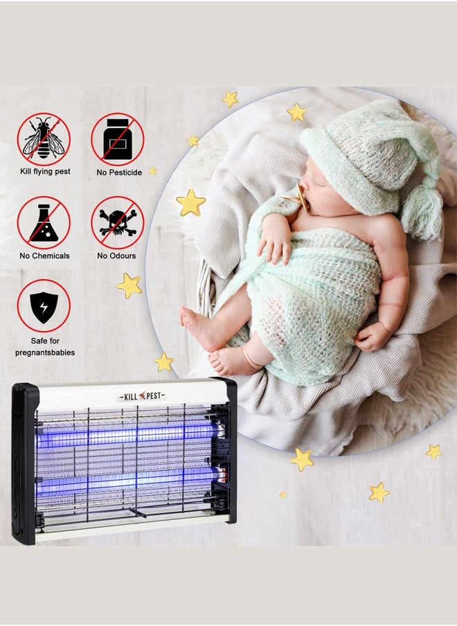 WEMART mosquito killer,Bug Zapper fly killer Indoor Electric Mosquito Zapper Killer Gnats fruit fly trap for Home Restaurants Kitchen Garden 20W  - Image 4