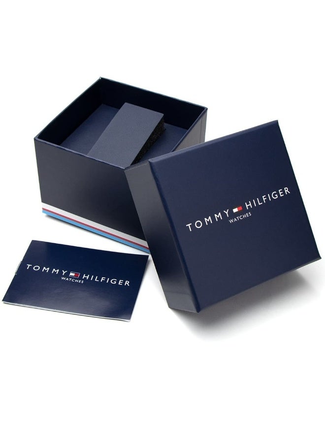 Tommy Hilfiger TH85 Men’s Analog Watch – Green Dial, Silver Stainless Steel Strap, Quartz Movement (1792214) - Image 4
