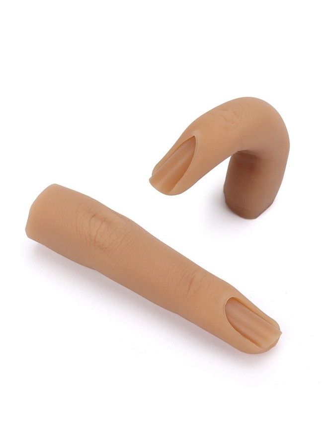 Deciniee Silicone Practice Fingers For Acrylic Nails Soft Nail Training Model Practice Finger Flexible Nail Mannequin Finger For Diy Nails Practice（No. 3） - Image 2