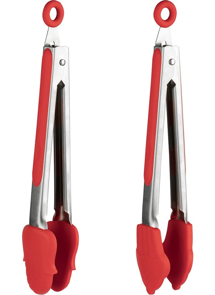 Silicone Serving Tongs - Corn/capcake