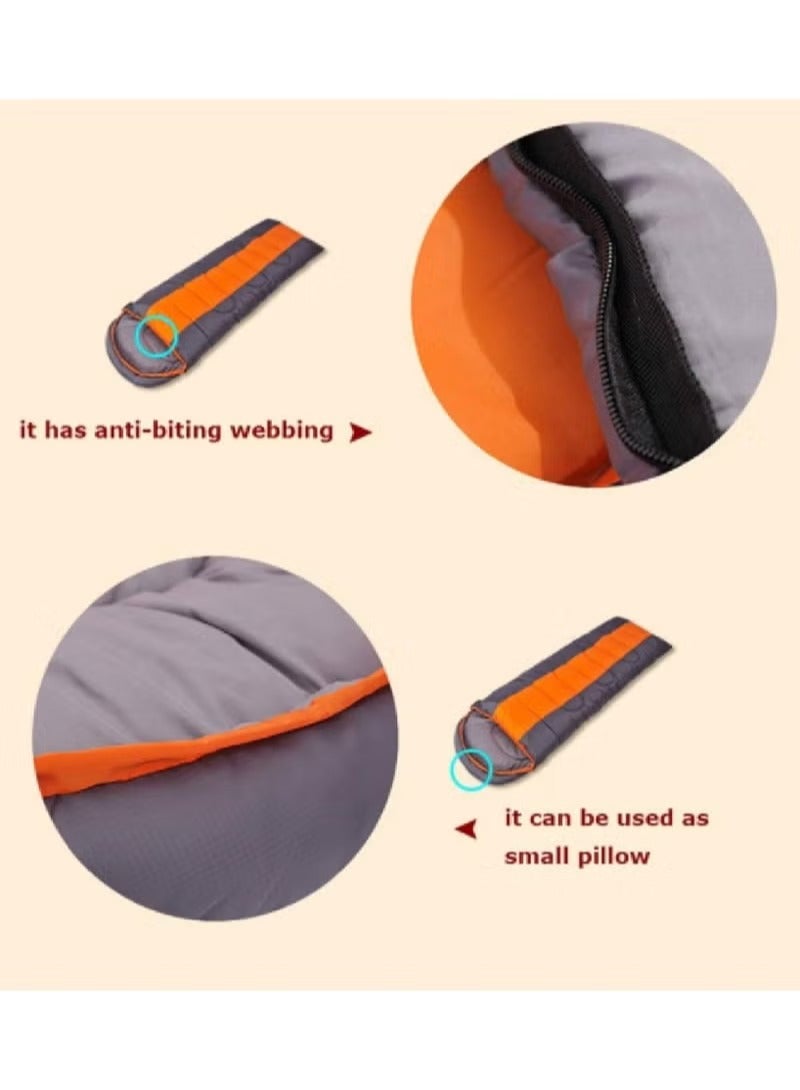 BlueFire Hooded Envelope Sleeping Bag for Camping, Hiking, Outdoor Adventures – Lightweight, Warm, Insulated, Water-Resistant, Machine-Washable, Spacious Design for Backpacking, Festivals, Travel, and Emergency Use - Image 4