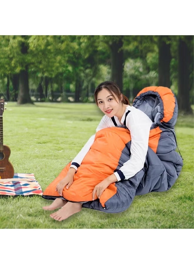 BlueFire Hooded Envelope Sleeping Bag for Camping, Hiking, Outdoor Adventures – Lightweight, Warm, Insulated, Water-Resistant, Machine-Washable, Spacious Design for Backpacking, Festivals, Travel, and Emergency Use - Image 3