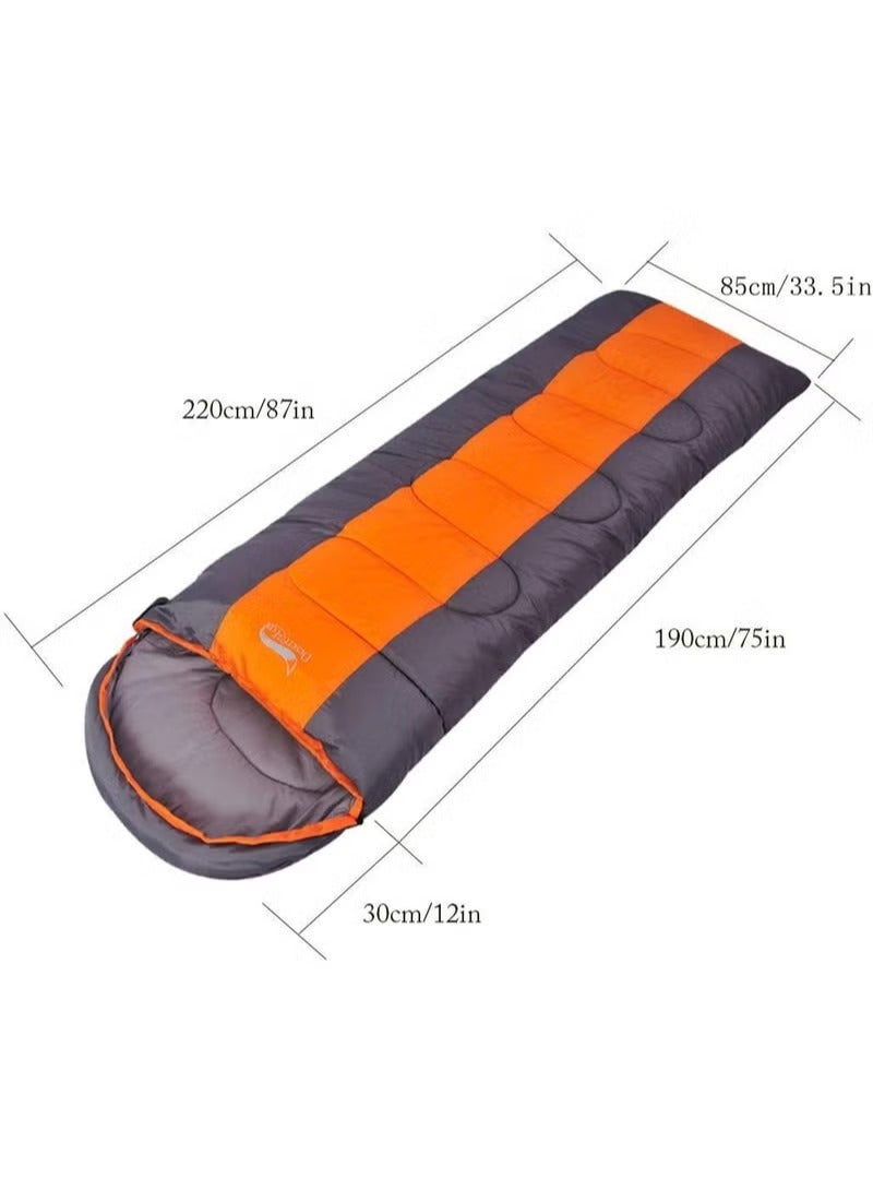 BlueFire Hooded Envelope Sleeping Bag for Camping, Hiking, Outdoor Adventures – Lightweight, Warm, Insulated, Water-Resistant, Machine-Washable, Spacious Design for Backpacking, Festivals, Travel, and Emergency Use - Image 5