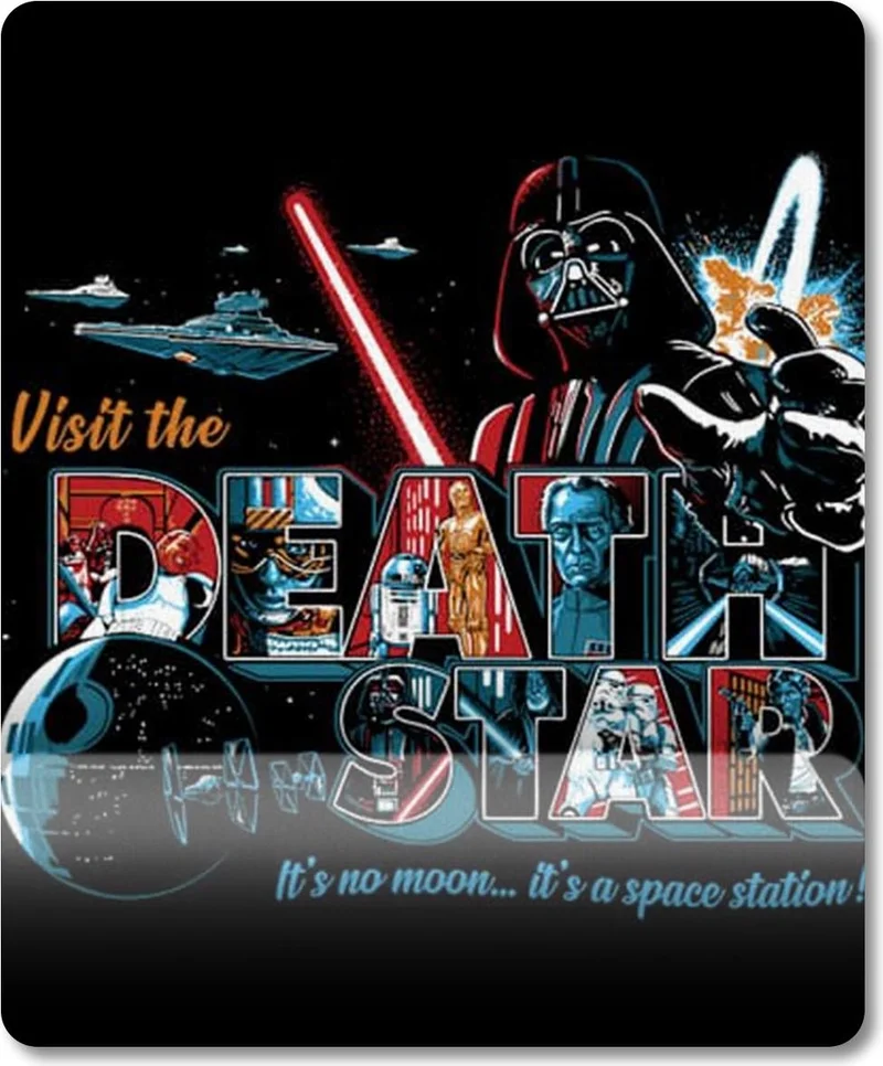 Pixxa Visit Death Star - Star Wars Wrist Support Mousepad Model - 1