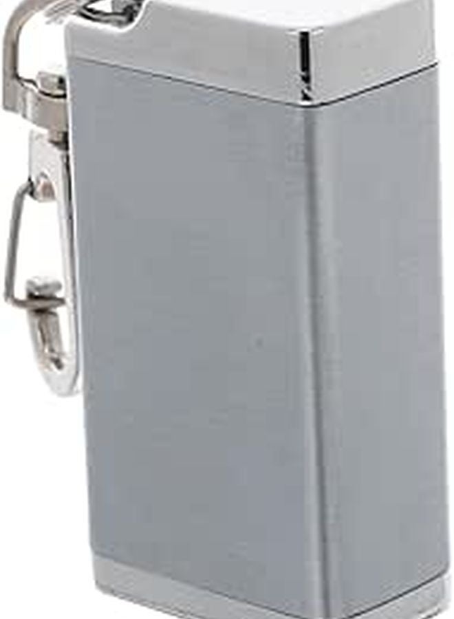 Windproof Metal Portable Ashtray With Keyring And Lid For Outdoor Travel Pocket Size - Image 1
