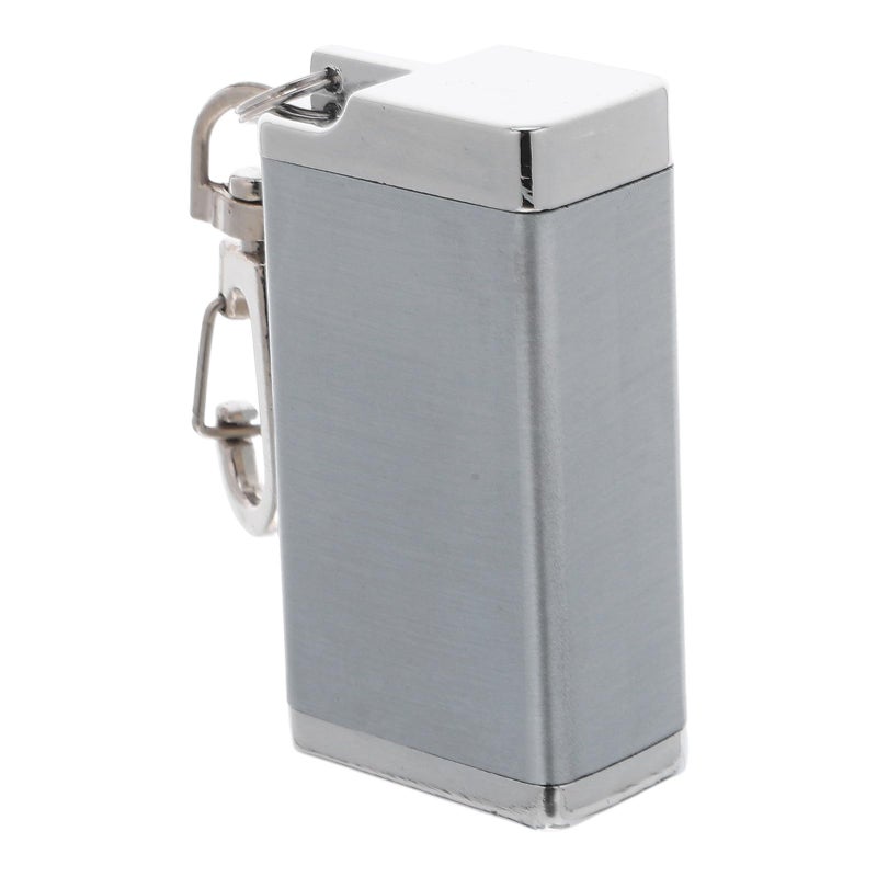 Windproof Metal Portable Ashtray With Keyring And Lid For Outdoor Travel Pocket Size - Image 2