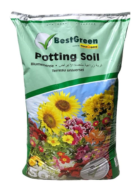 Best Green by Floragard® Potting Soil enriched with Peat Moss | Made in Germany | 50 L