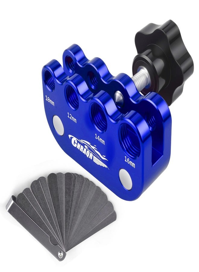 CNRAQR Universal Spark Plug Gap Tool for Most 10mm 12mm 14mm 16mm Spark Plugs with 1 Set Feeler Gauge Blue - Image 1