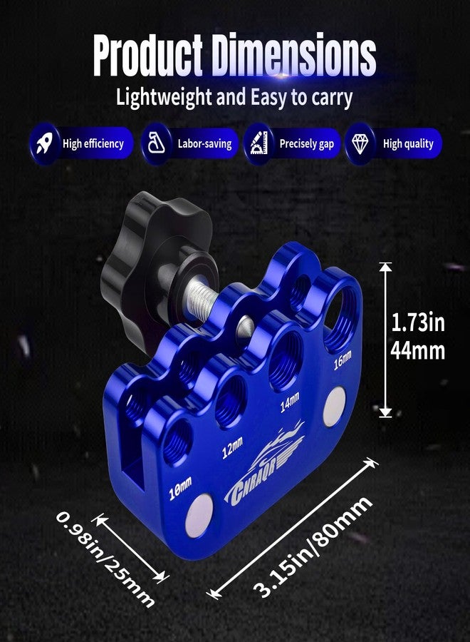 CNRAQR Universal Spark Plug Gap Tool for Most 10mm 12mm 14mm 16mm Spark Plugs with 1 Set Feeler Gauge Blue - Image 2
