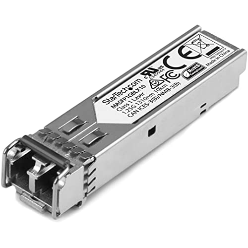 Startech.com StarTechcom Cisco Meraki Compatible SFP Module 1000BASELX 1GbE Single Mode Fiber SMF Optic Transceiver 1GE Gigabit Ethernet LC 10km 1310nm Cisco Meraki MS225 MX400 MS250 MASFP1GBLX10 - Image 1