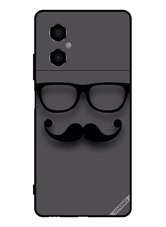 Covernex Protective Case Cover For Xiaomi Poco M4 5G Glass & Mustache - Image 1