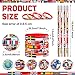 Supervitae 90 Pcs International World Flags Party Favor Accessory Include 30 Flags of World Nation Pencil 30 Rubber Wristband 30 Badge Button Pin for Travel Trip Around The Globe Back to School Decor - Image 4