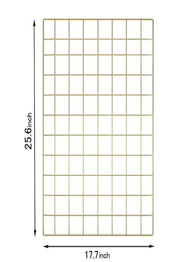 Pikify DIY Steel Grid Photo Frame for Wall [45 * 65cm] Clip Holder Multi Functional Creative Mesh Wall Grid-(GOLD)-[MADE IN INDIA], metal Rectangular - Image 2