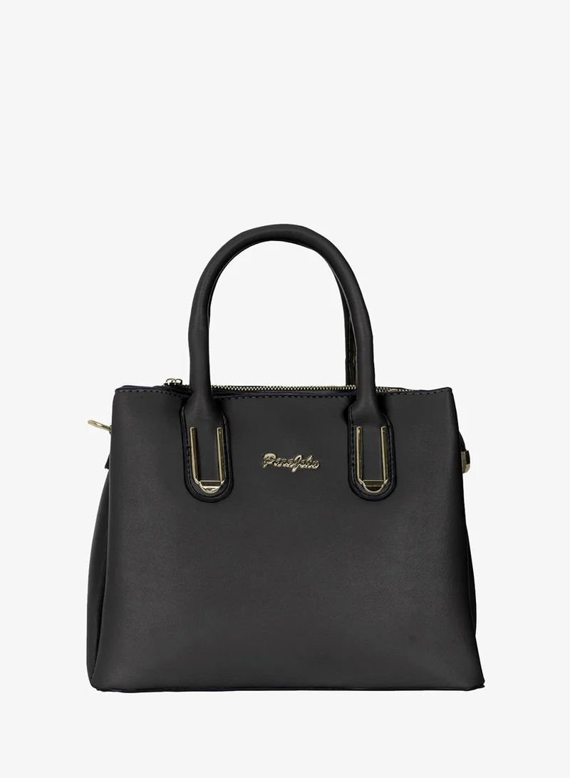 بارا جون حقيبة يد نسائية Para John – شنطة جلد صناعي بتصميم أنيق مع مقبض علوي وحزام قابل للفصل