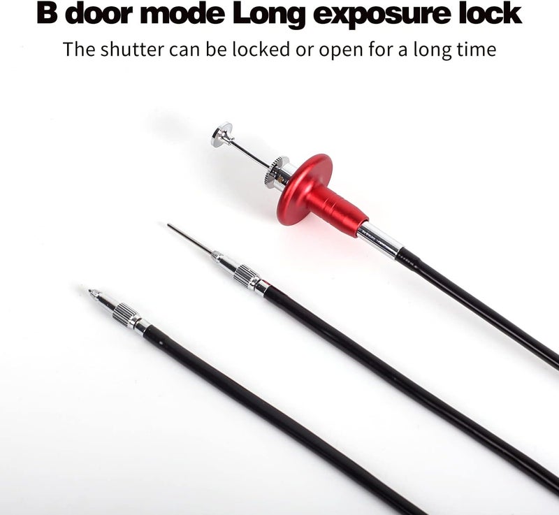 eTone Shutter Release Cable 100cm 39” for Nikon Fujifilm Canon Olympus TLR SLR Camera - Image 4