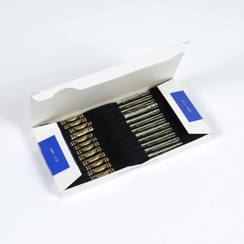 DMC 6-Strand Embroidery Cotton Floss, Black (117-310) - Image 2