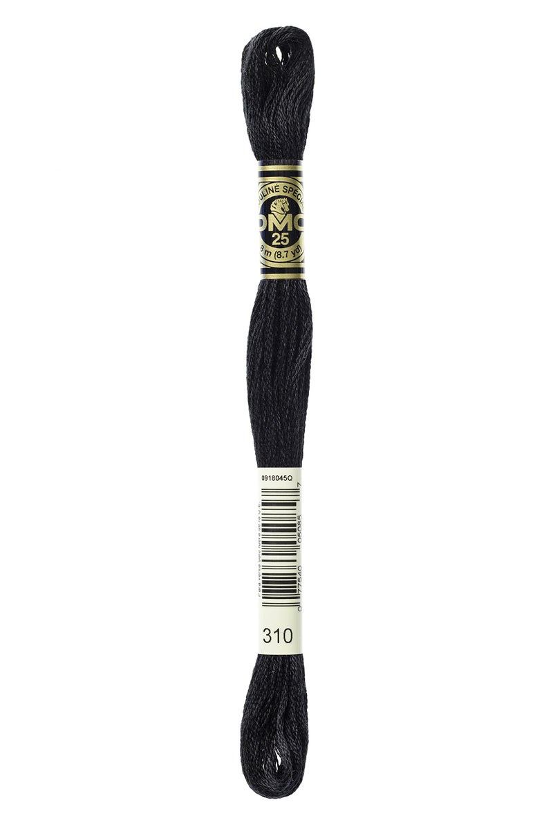 DMC 6-Strand Embroidery Cotton Floss, Black (117-310) - Image 5