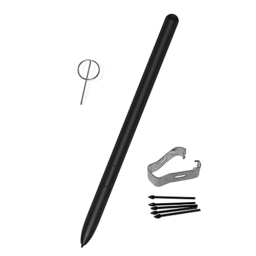 PCTC Tab S8 S Pen Replacement for Samsung Galaxy S8 S8 Plus S8 Ultra (EJ-PT870BJEGUJ) Touch Pen Stylus Pen (WithoutBluetooth) + Tips + Eject Pin(Black) - Image 1