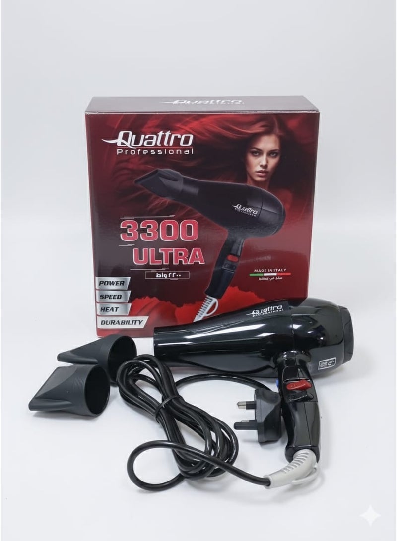 Quattro Professional 3300 Ultra Hair Dryer - Image 1