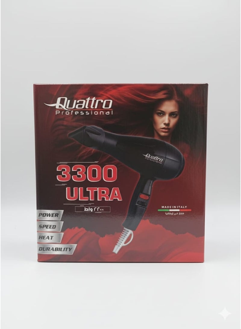 Quattro Professional 3300 Ultra Hair Dryer - Image 3