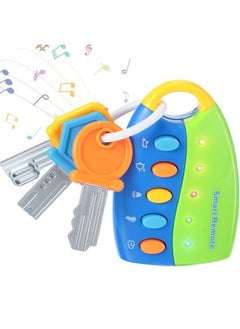Skylety Musical Smart Remote Key Toy Fake Car Toy Keys With Sound And Lights Fun And Educational Key Toys For Travel Play (Batteries Not Included)  - Image 2