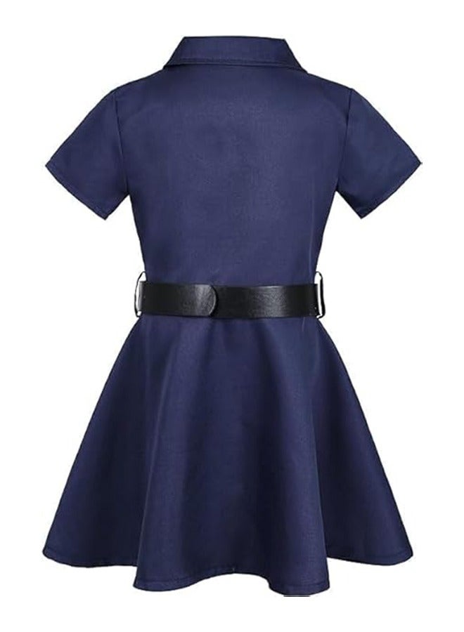 YelaJoy Girls Police Costume,Kids Doctor Costume,Girls Nurse Costume,Kids Firefighter Costume,Costumes for Kids,Role Play Kit with Gift Accessories,Suitable for Children 100-130cm - Image 3