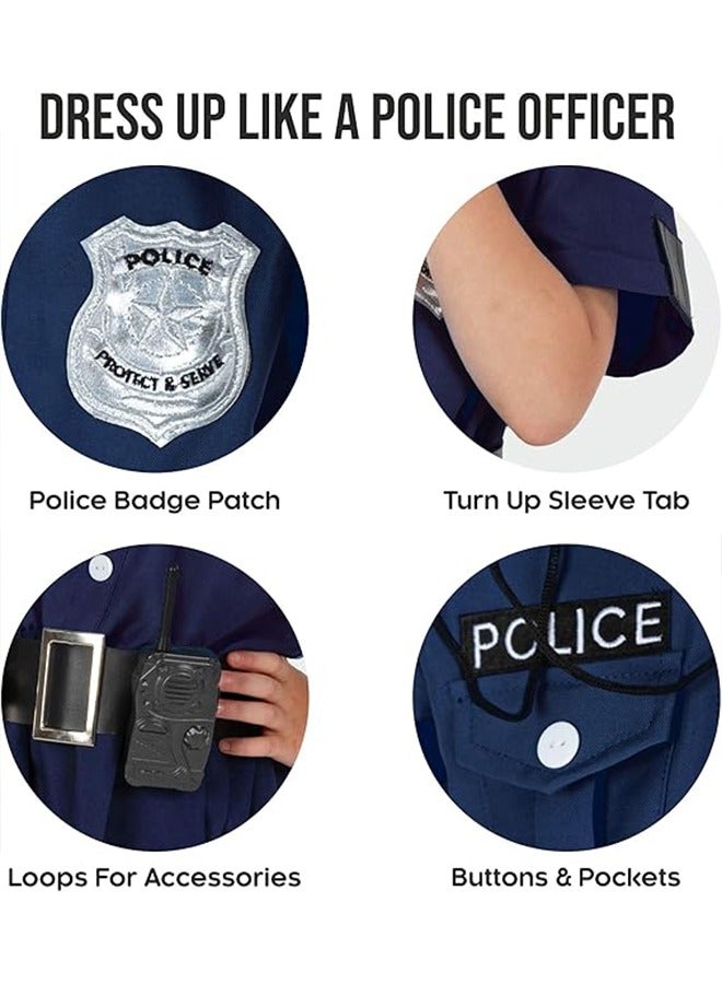 YelaJoy Girls Police Costume,Kids Doctor Costume,Girls Nurse Costume,Kids Firefighter Costume,Costumes for Kids,Role Play Kit with Gift Accessories,Suitable for Children 100-130cm - Image 4