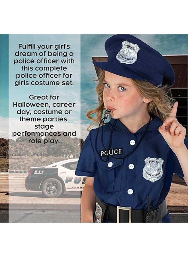 YelaJoy Girls Police Costume,Kids Doctor Costume,Girls Nurse Costume,Kids Firefighter Costume,Costumes for Kids,Role Play Kit with Gift Accessories,Suitable for Children 100-130cm - Image 5