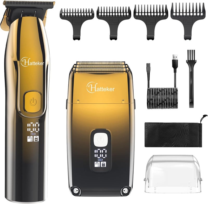 Hatteker Foil Shaver Bald Head Shaver Electric Shaver Razor for Men Precision Trimmer Beard Clipper Triple Blades Waterproof Cordless