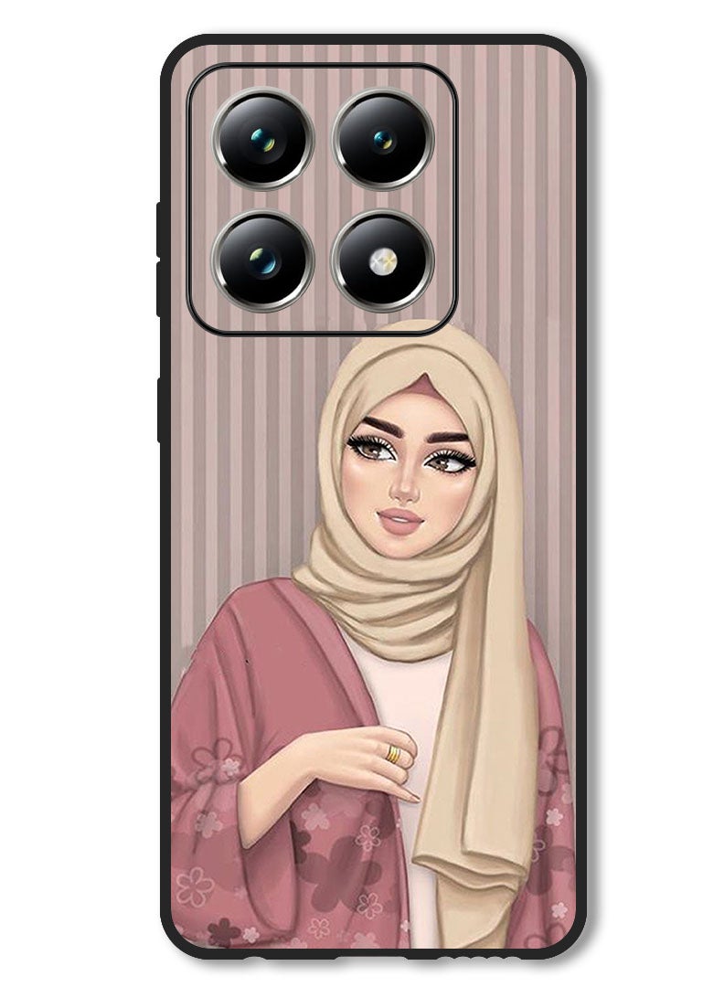 Theodor Case Compatible with Xiaomi 14T Pro Protection Shockproof Bumper Cover Hijab Girl 1 - Image 1