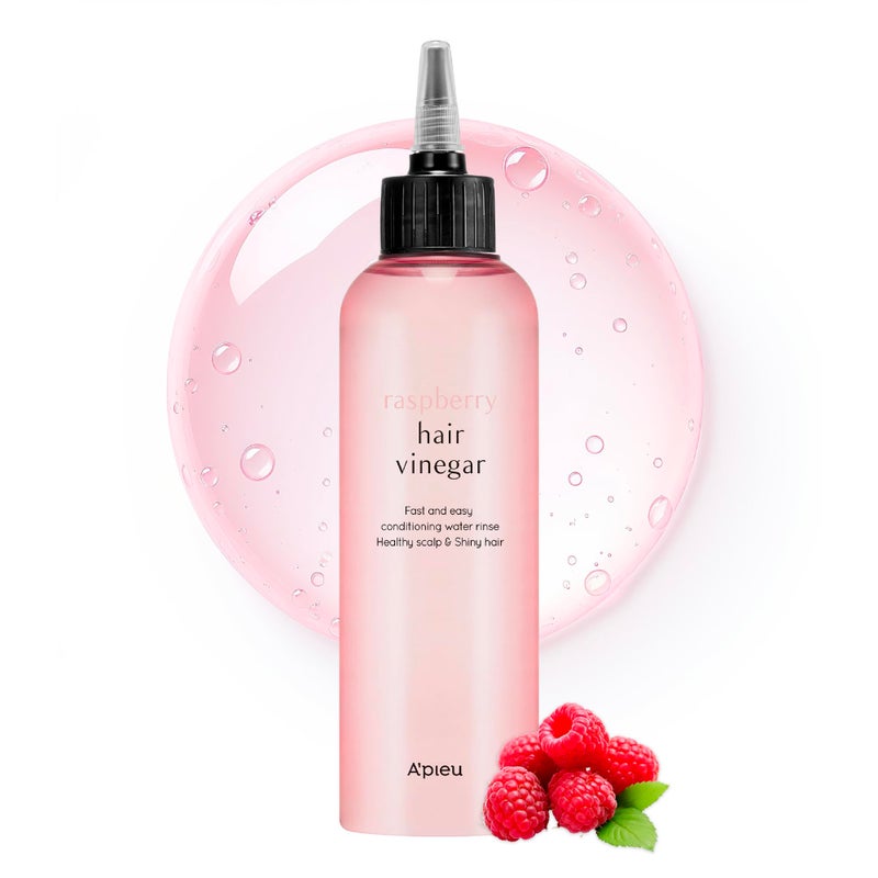 A'PIEU APIEU Raspberry Hair Vinegar  Scalp Cleanser  Detox for Oily Scalp Buildup  Dandruff pHBalancing Rinse for Fresh Shiny Hair Korean Hair Care 676 fl oz