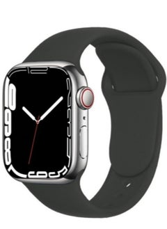 Compatible with Apple Watch Band 45mm,Genuine Leather Watch Strap Replacement for Apple Watch Series 7/