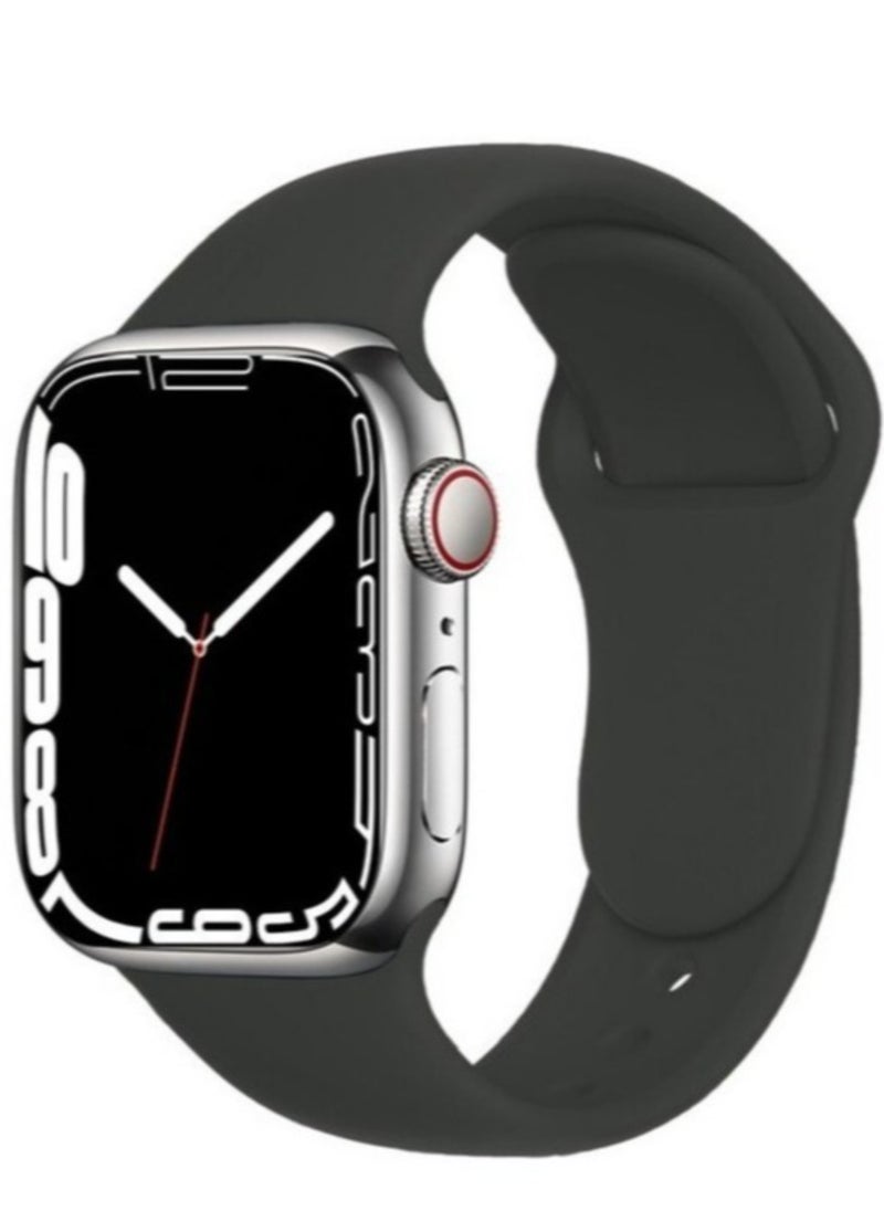 ELTRAZONE - Compatible with Apple Watch Band 45mm,Genuine Leather Watch Strap Replacement for Apple Watch Series 7/ - Image 1