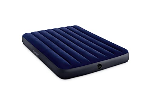 Intex 64758E Dura-Beam Standard Downy Air Mattress: Fiber-Tech, Full Size, 10in Bed Height, 600lb Weight Capacity, Pump Sold Separately - Image 1