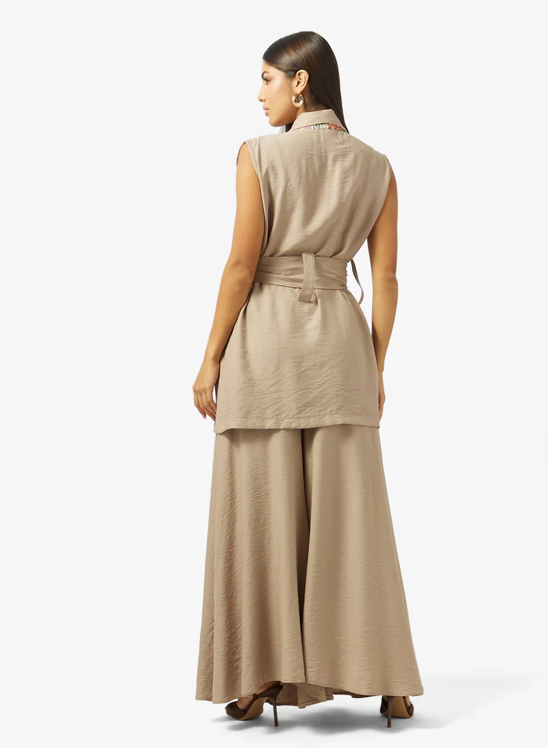 hayas closet Printed blouse and Skirt set